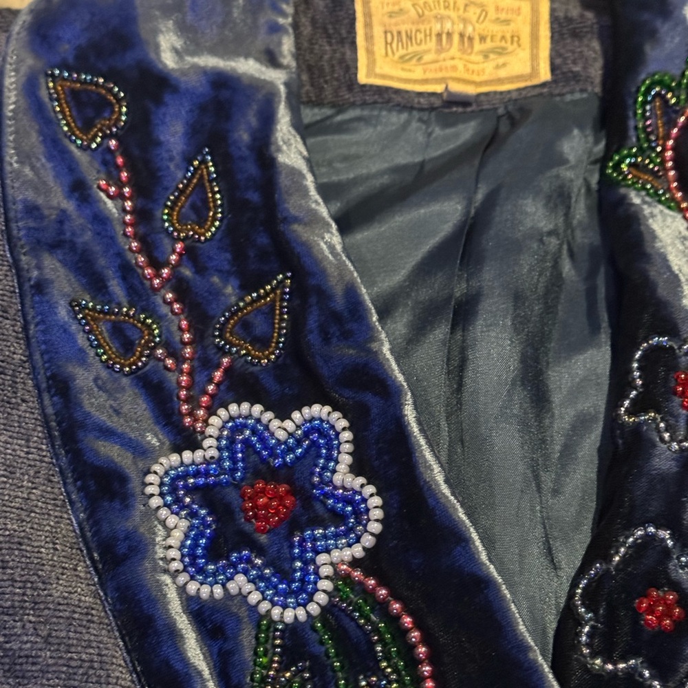 Double D Ranch highly adorned velvet trimmed jacket - Picture 11 of 16